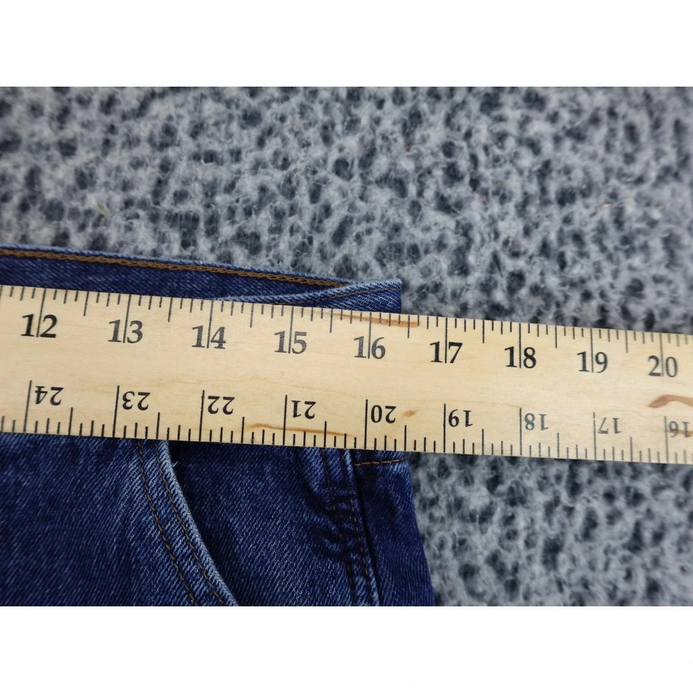 Gap Carpenter Shorts Mens 30 Blue Cut Off‎ Raw Hem Denim Utility